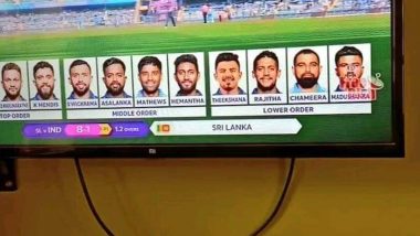 World Cup 2023: శ్రీలంక జట్టులో భారత క్రికెటర్లు సూర్యకుమార్ యాదవ్, మహమ్మద్ షమీ, స్క్రీన్‌పై తప్పుగా చూపించిన బ్రాడ్‌కాస్టర్
