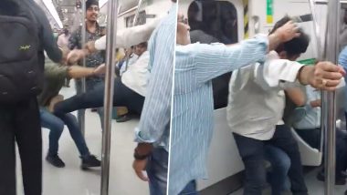 Delhi Metro Fight Video: మళ్లీ వార్తల్లోకెక్కిన ఢిల్లీ మెట్రో, ఇద్దరు ప్రయాణికుల తీవ్రంగా కొట్టుకుంటున్న వీడియో వైరల్