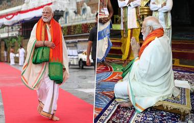 Narendra Modi at Tirumala: తిరుమల శ్రీవారిని దర్శించుకున్న ప్రధాని.. ఆలయంలో 50 నిమిషాలు గడిపిన మోదీ.. ప్రధాని రాక సందర్భంగా తిరుమలలో ఆంక్షలు