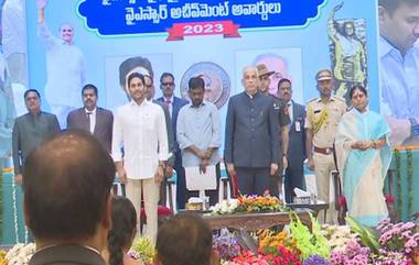 YSR Awards 2023: విజయవాడలో ఘనంగా YSR అవార్డుల ప్రదానోత్సవం, 27 మందికి వైఎస్సార్ అవార్డులు ప్రదానం చేసిన సీఎం జగన్, గవర్నర్ అబ్దుల్‌ నజీర్‌