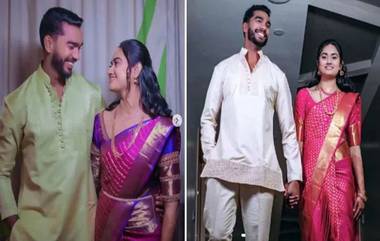 Venkatesh Iyer Engagement: ఇంటివాడు కాబోతున్న భారత యువ క్రికెటర్, వెంక‌టేశ్ అయ్య‌ర్-శృతి ర‌ఘునాథ‌న్‌ ఎంగేజ్‌మెంట్ ఫోటో ఇదిగో..