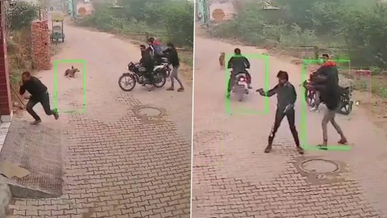 Woman Fighting With Shooters Video: కాల్పులు జరిపిన దుండగులపై చీపురుతో తిరగబడిన మహిళ, వైరల్ అవుతున్న వీడియో ఇదిగో..