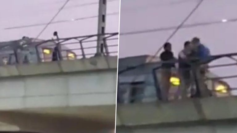 Suicide Threat on Metro Track: ఢిల్లీలో మెట్రో ట్రాక్‌ పైనుంచి దూకడానికి యత్నించిన యువతి.. ఆ తర్వాత?? (వీడియోతో)