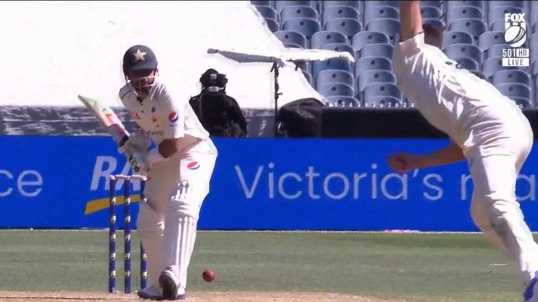 Babar Azam Dismissal Video: వీడియో ఇదిగో, ప్యాట్‌ కమిన్స్‌ అద్భుతమైన బంతికి క్లీన్ బౌల్డ్ అయిన బాబర్ ఆజం, ఆఫ్‌సైడ్‌ పడిన స్వింగ్ అవుతూ..