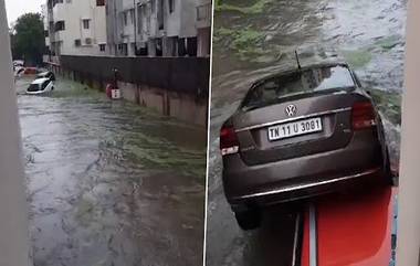 Chennai Rains: చెన్నైను ముంచెత్తిన భారీ వర్షాలు, వరదల ధాటికి కొట్టుకుపోయిన కార్లు, వీడియో ఇదిగో..