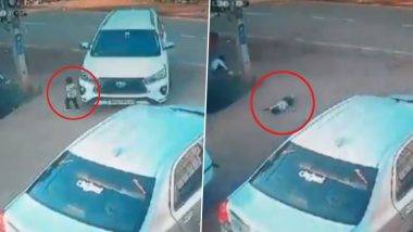 Accident Caught on Camera: షాకింగ్ వీడియో ఇదిగో, రోడ్డు పక్కన ఆడుకుంటున్న రెండేళ్ల బాలుడి పైకి దూసుకెళ్లిన కారు, నుజ్జు నుజ్జు అయిన చిన్నారి