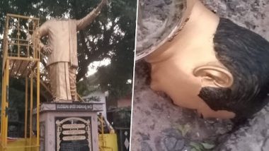 NTR Statue Vandalised: బర్తిపూడిలో ఎన్టీఆర్ విగ్రహం కూల్చివేసిన దుండగులు, బాధ్యులపై పోలీసులు కఠిన చర్యలు తీసుకోవాలని టీడీపీ డిమాండ్‌
