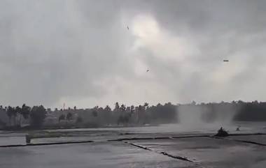 Cyclone Michaung Update: వీడియో ఇదిగో, కోనసీమలో టోర్నాడో భీభత్సం, సుడులు తిరుగుతూ స్థానికులను వణికించిన భయంకరమైన గాలులు