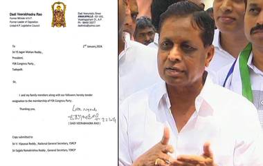 Dadi Veerabhadrarao Resigned YCP: అనకాపల్లిలో వైసీపీకి షాక్, మాజీ మంత్రి దాడి వీరభద్రరావు రాజీనామా, త్వరలో రాజకీయ భవిష్యత్ ప్రకటన