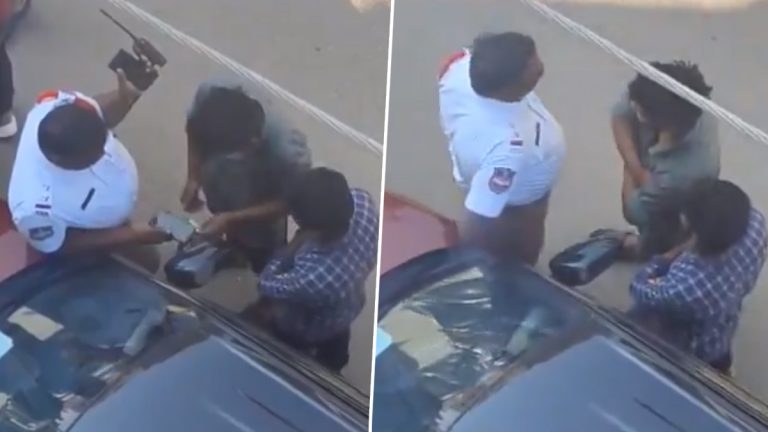 Caught on Camera: వీడియో ఇదిగో, లంచం తీసుకుంటూ దొరికిన హన్మకొండ ట్రాఫిక్ ఎస్సై డేవిడ్, సస్పెండ్ చేస్తూ ఉత్తర్వులు జారీ చేసిన అధికారులు