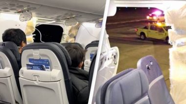 Alaska Airlines Emergency Landing: వీడియో ఇదిగో, ఆకాశంలో ఉండగా ఊడిపడిన విమానం అత్యవసర కిటికీ డోర్, అత్యవసరంగా ల్యాండ్ అయిన బోయింగ్ విమానం
