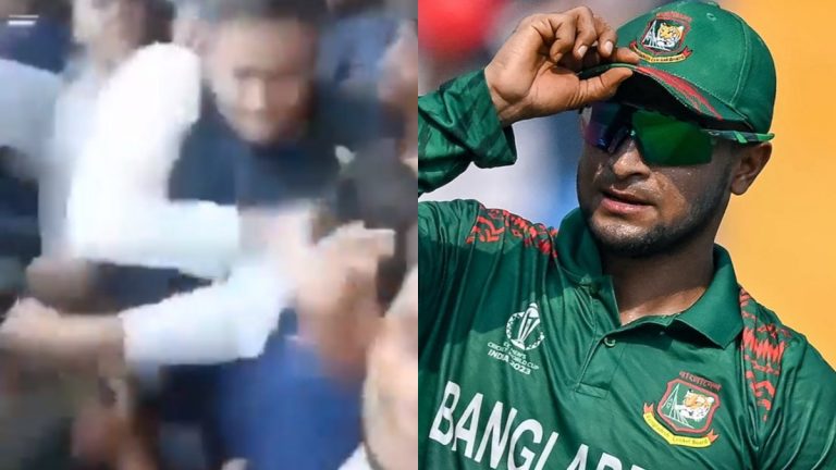 Shakib Slaps Fan Video: వీడియో ఇదిగో, అభిమాని చెంప పగలగొట్టిన బంగ్లా క్రికెట్ జట్టు కెప్టెన్, లక్షా యాభై వేల మెజారిటీతో మగుర-1 నియోజకవర్గం నుంచి గెలిచిన షకిబ్‌ అల్‌ హసన్‌