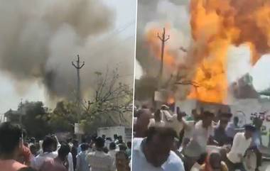 Telangana Fire Video: కరీంనగర్లో ఓ ఇంట్లో భారీ పేలుడు, మంటలు అదుపులోకి తీసుకువస్తుండగా మళ్లీ పెద్ద ఎత్తున పేలిన సిలిండర్, వీడియో ఇదిగో..