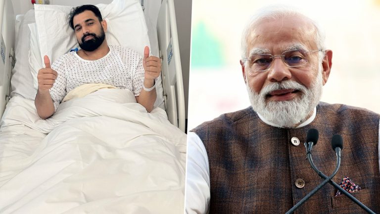 Mohammed Shami Reacts PM Modi Tweet: ధన్యవాదాలు సర్ అంటూ ప్రధాని మోదీకి రిప్లయి ఇచ్చిన మహ్మద్ షమీ, మడమ శస్త్రచికిత్స నుంచి త్వరగా కోలుకోవాలని ఆకాంక్షించిన భారత ప్రధాని