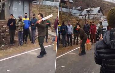 Sachin Gully Cricket in Kashmir: స్వర్గంలో మ్యాచ్ ఆడిన క్రికెట్ దేవుడు.. తొలి కాశ్మీర్ పర్యటనను ఆస్వాదిస్తున్న సచిన్ టెండూల్కర్, గుల్మార్గ్ పట్టణంలో స్థానిక యువకులతో కలిసి గల్లీ క్రికెట్ ఆడుతున్న వీడియో వైరల్!