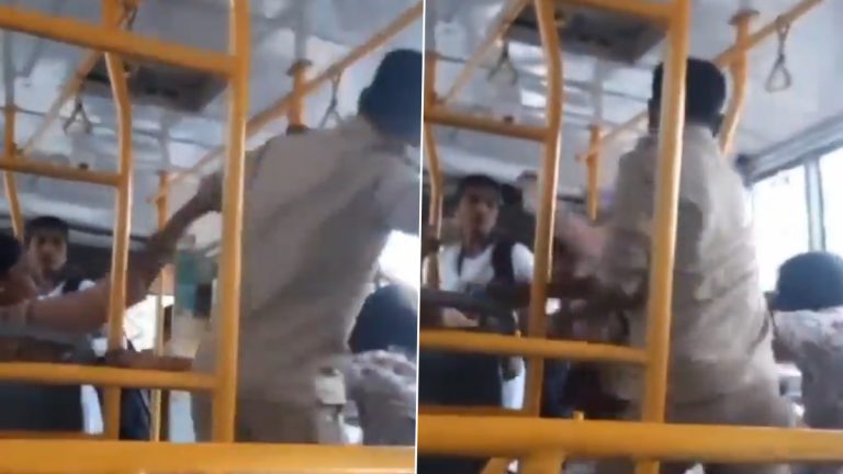 Ticket Dispute: మహిళా ప్రయాణికురాలిపై బస్సు కండక్టర్ దాడి.. వీడియో ఇదిగో!
