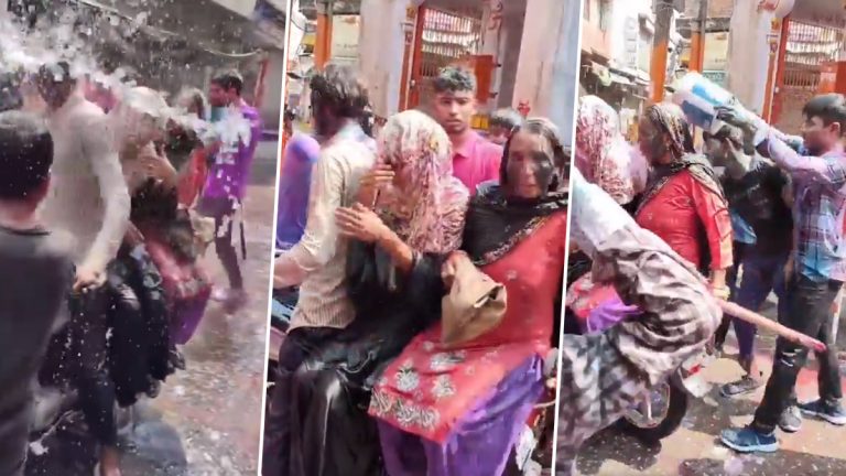 Muslim Family Harassed with Colors:  రంగులు పూసి ముస్లిం కుటుంబానికి వేధింపులు.. నలుగురి అరెస్ట్.. (వీడియో వైరల్‌)