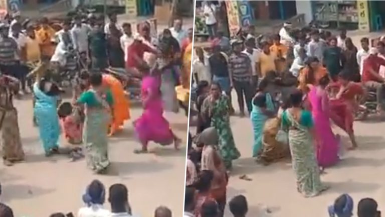 Hijras Fight Video: నడిరోడ్డు మీద బట్టలు చిరిగేలా తన్నుకున్న హిజ్రాలు, తుంగతుర్తిలో రెండు గ్రూపులుగా ఏర్పడి విచక్షణారహితంగా కొట్టుకున్న వీడియో వైరల్