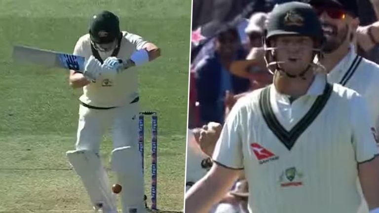 Steve Smith Dismissal Video: వీడియో ఇదిగో, బెన్ సియర్స్ అద్భుతమైన బంతికి బిత్తరపోయిన స్టీవ్ స్మిత్, LBWగా పెవిలియన్‌కి..