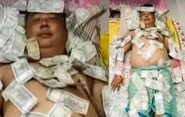 Politician Sleeping with Currency Notes: బట్టలన్నీ విప్పేసి రూ.500 నోట్ల కట్టలతో నిండిన మంచంపై నిద్రపోయిన రాజకీయ నాయకుడు, అంతా అవినీతి సొమ్మేనంటూ వార్తలు