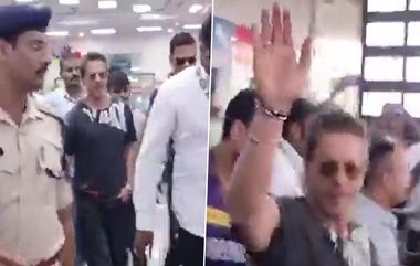 Shah Rukh In Visakhapatnam: వీడియో ఇదిగో, విశాఖలో అడుగుపెట్టిన బాలీవుడ్ స్టార్ హీరో షారుఖ్ ఖాన్, రేపు సాయంత్రం వరకు అక్కడే..