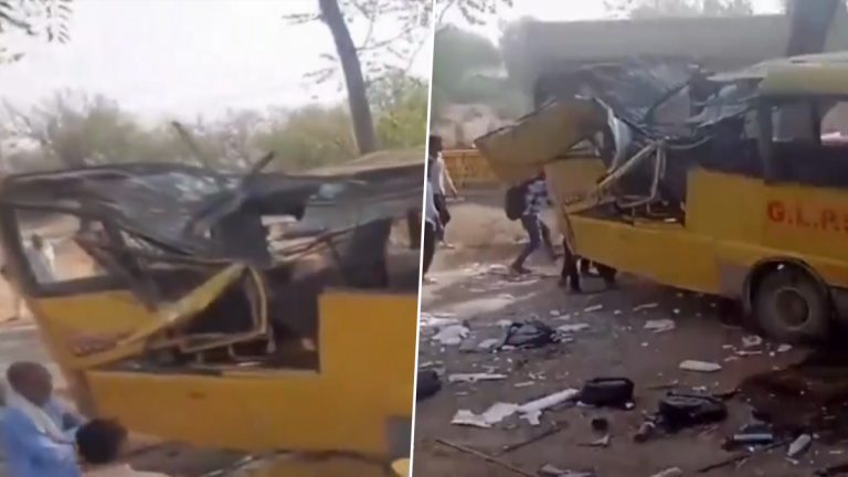 Haryana Road Accident: మద్యం మత్తులో స్కూలు బస్సును చెట్టుకు గుద్దిన డ్రైవర్, 5 గురు చిన్నారులు మృతి, మరో 10 మందికి తీవ్ర గాయాలు