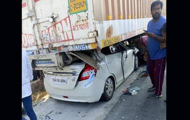 Telangana Road Accident: సూర్యాపేటలో ఘోర రోడ్డు ప్రమాదం,ఆగివున్న లారీ కిందికి దూసుకుపోయిన కారు, ఇద్దరు అక్కడికక్కడే మృతి