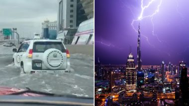 Dubai Rains: దుబాయ్ ను ముంచెత్తిన వ‌ర‌ద‌లు, కొట్టుకుపోతున్న కార్లు, ఎయిర్ పోర్టు మూసివేత‌, ఒమ‌న్ లో 18 మంది మృతి, రెడ్ అల‌ర్ట్ జారీ (వీడియో ఇదుగోండి)