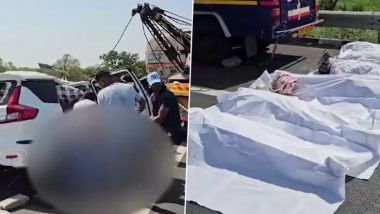 Gujarat Road Accident: గుజరాత్‌లో ఘోర రోడ్డు ప్రమాదం, 10 మంది మృతి, ట్రక్కును ఢీకొట్టిన వేగంగా వెళ్తున్న కారు