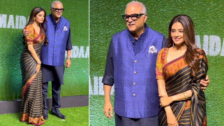 Boney Kapoor Controversy: ప్రియమణి నడుంపై చేయి వేసిన బోనీకపూర్, తండ్రి వయసులో ఇదేం పని అంటూ నెటిజన్ల విమర్శలు, వీడియో ఇదిగో..