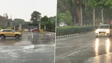 Bengaluru Rains: బెంగుళూరులో భారీ వర్షం వీడియోలు ఇవిగో, తడిసి ముద్దయిన ఐటీ నగరం, సోషల్ మీడియాలో వీడియోలు ట్రెండ్