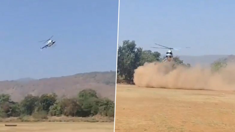 Helicopter Crash Video: వీడియో ఇదిగో, మహారాష్ట్రలో కుప్పకూలిన శివసేన నేత హెలికాప్టర్, కిందకు దూకి ప్రాణాలు కాపాడుకున్న పైలట్