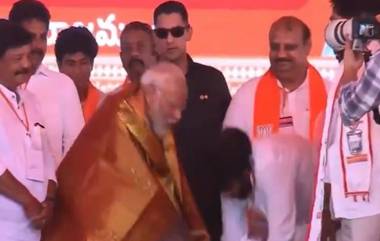 Pawan Kalyan Touches PM Modi's Feet: వీడియో ఇదిగో, ప్రధాని కాళ్ల మీద పడిన పవన్ కళ్యాణ్, నాకు అలాంటివి ఇష్టం ఉండవని స్వీట్ వార్నింగ్ ఇచ్చిన మోదీ