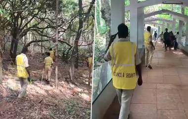 Leopard in Tirumala: తిరుమలలో మరోసారి చిరుత పులి కలకలం, అలిపిరి నడకదారిలో కనిపించిన రెండు చిరుతలు, వీడియో ఇదిగో..