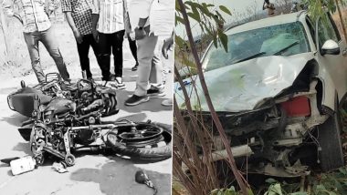 Telangana Road Accident: కల్వకుర్తి ఎమ్మెల్యే నారాయణ రెడ్డి కారును ఢీ కొట్టిన బైకు, ఇద్దరు మృతి, ఎమ్మెల్యేకు స్వల్ప గాయాలు