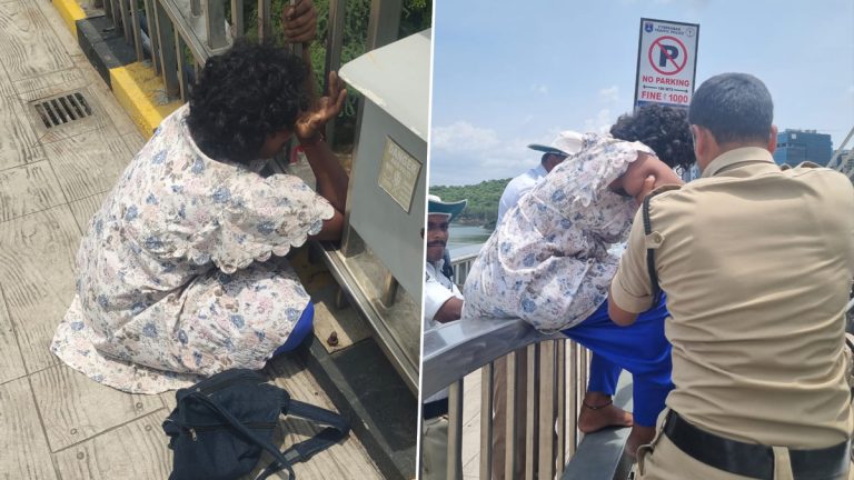 Traffic Police Saves Woman Life: దుర్గం చెరువు కేబుల్ బ్రిడ్జిపై నుంచి దూకి యువతి ఆత్మాహత్యాయత్నం, క్షణాల్లో స్పందించి ఆమెను కాపాడిన మాదాపూర్ ట్రాఫిక్ పోలీసులు