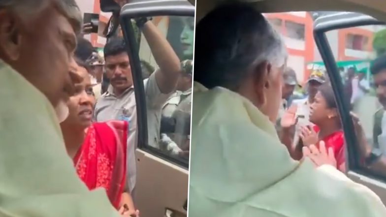 Woman Ran Along Chandrababu's Convoy: వీడియో ఇదిగో, చంద్రబాబు కాన్వాయ్ వెంట పరుగు పెట్టిన మహిళ, దగ్గరకు పిలిచి మాట్లాడిన టీడీపీ అధినేత