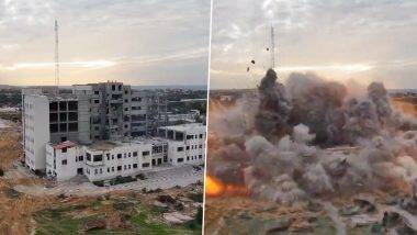 Israel-Hamas War: గాజాలో ఓ ఇంటిని బాంబులతో పేల్చేసిన ఇజ్రాయెల్ సైన్యం, IDF సైనికుడితో సహా 13 మంది పాలస్తీనియన్లు మృతి